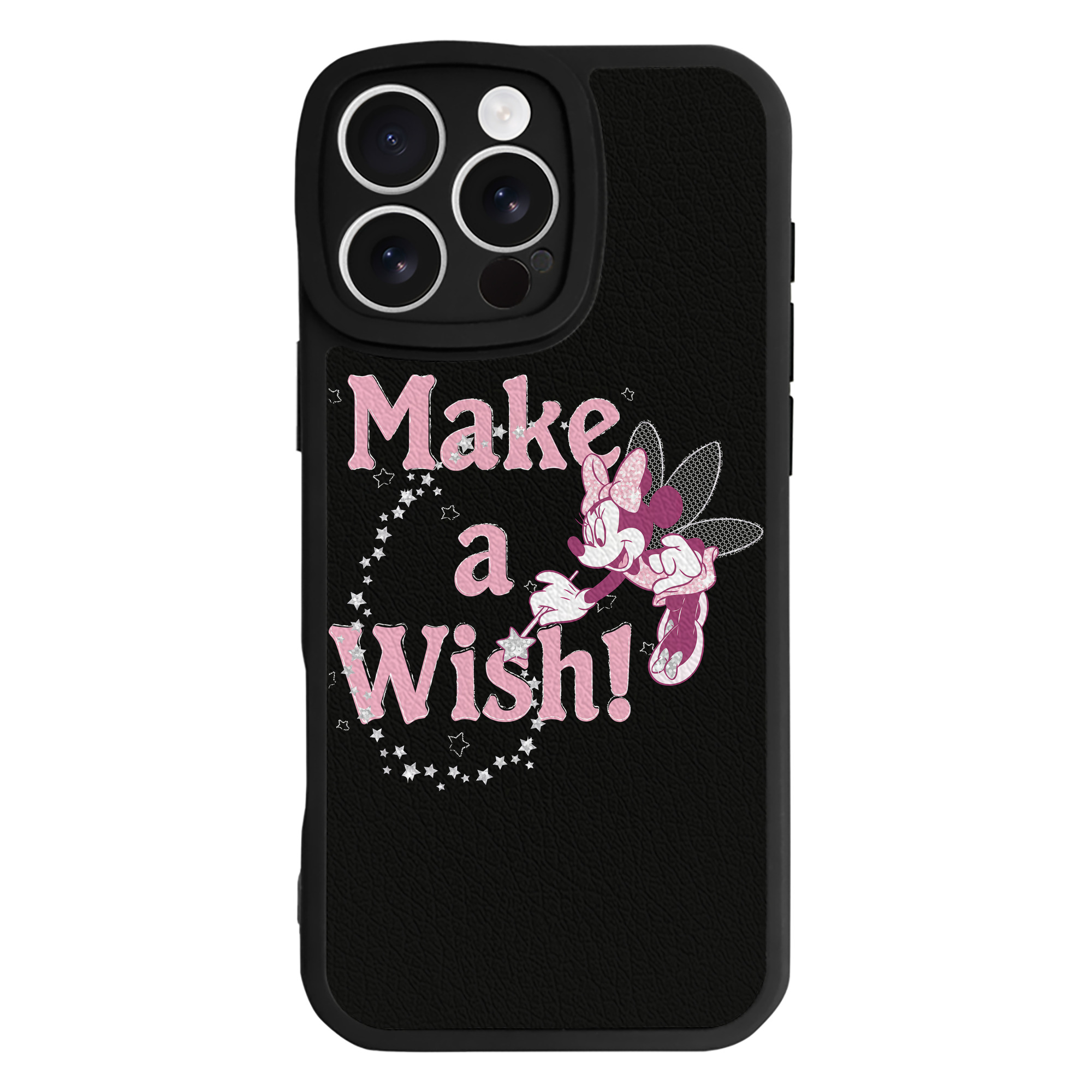 （画像用） ミッキーマウス Mickey Mouse 【iPhone 16シリーズ対応】シリコンスマホケース（レザー調） 材質：シリコン